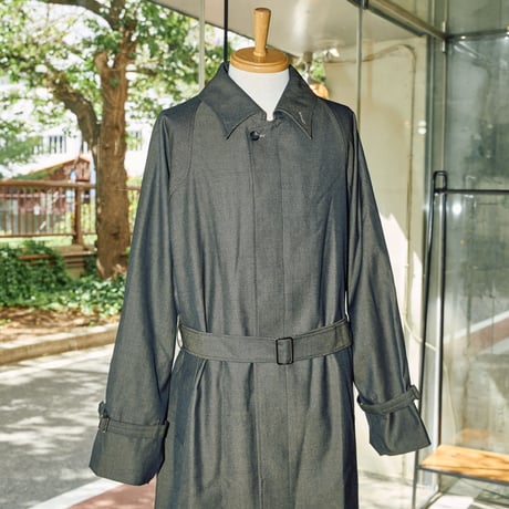【A MACHINE】Trench Coat - blanch pattern - city＆sea