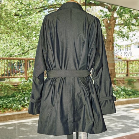 【A MACHINE】Trench Coat - blanch pattern - city＆sea
