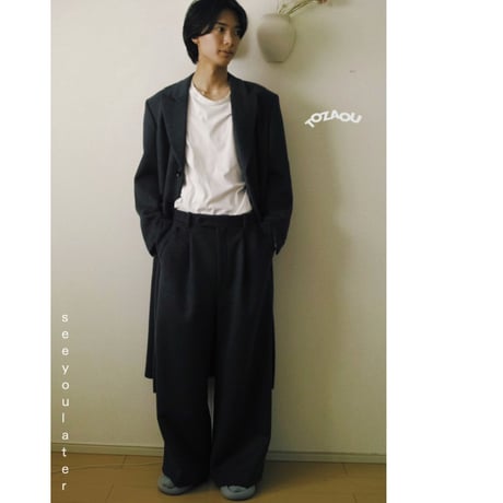 【tozaou × seeyoulater】ticket slack pants