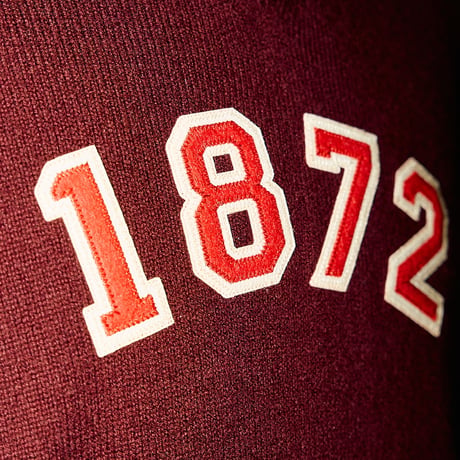 【Dechamps】Signature Cashmere v-neck with patch