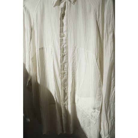 【ensou.】Big Raglan Shirt -WHITE STRIPE-
