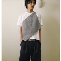 【TOZAOU】エプロンバッグ “Vague Shape“グレー