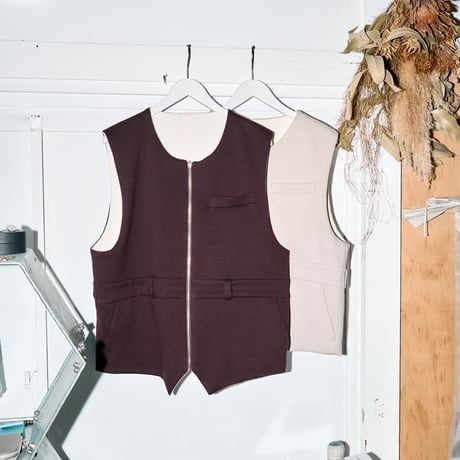 【TOZAOU】High Tuck Waistcoat