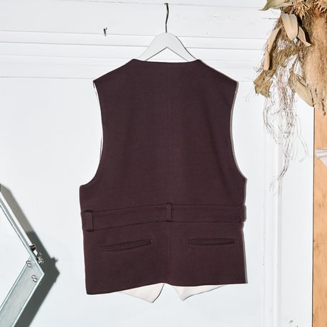 【TOZAOU】High Tuck Waistcoat