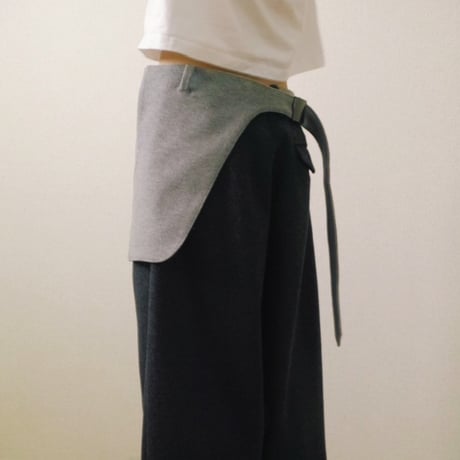【TOZAOU】エプロンバッグ “Vague Shape“グレー