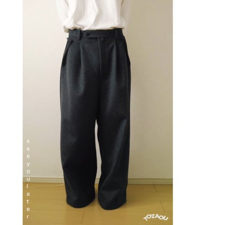 【tozaou × seeyoulater】ticket slack pants