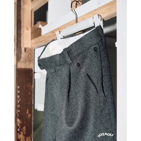 【tozaou × seeyoulater】ticket slack pants