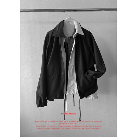 【MURAN】ordinary coach jacket
