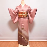 【訪問着】K-1 くすみ桃色