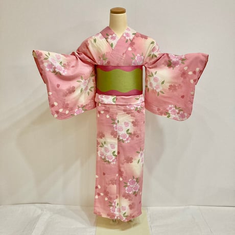 【浴衣】Y-26　 ピンク桜　¥6,900