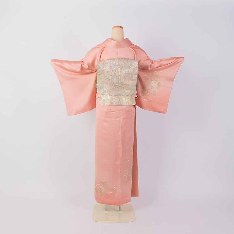 訪問着】 K-17 ピンク | 髪結・レンタル着物 ヘアセットCOCO