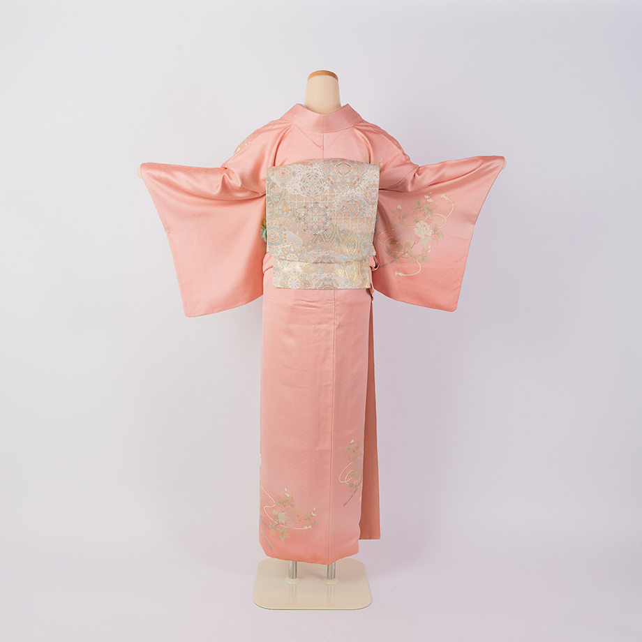 訪問着】 K-17 ピンク | 髪結・レンタル着物 ヘアセットCOCO