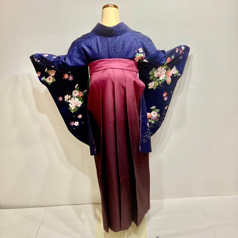 袴（袴だけ）】K-11 ワイングラデーション 桜刺繍 ￥11,000 | 髪結 