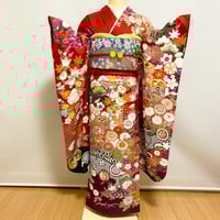 振袖】F-26 黒～ラメ(花爛漫) | 髪結・レンタル着物 ヘアセットCOCO