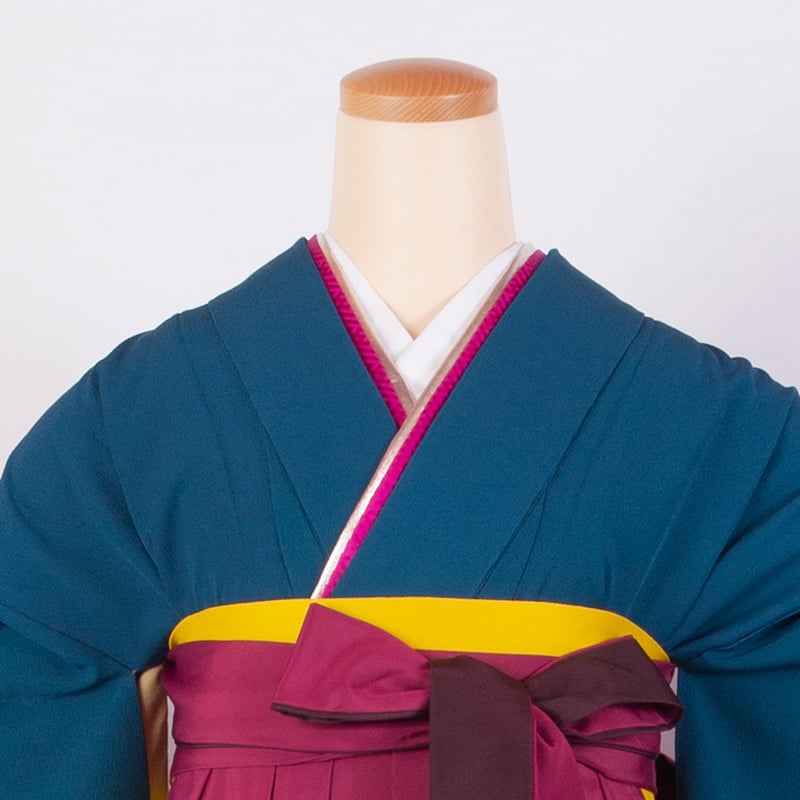 二尺袖（着物だけ）】N-6 渋青 | 髪結・レンタル着物 ヘアセットCOCO