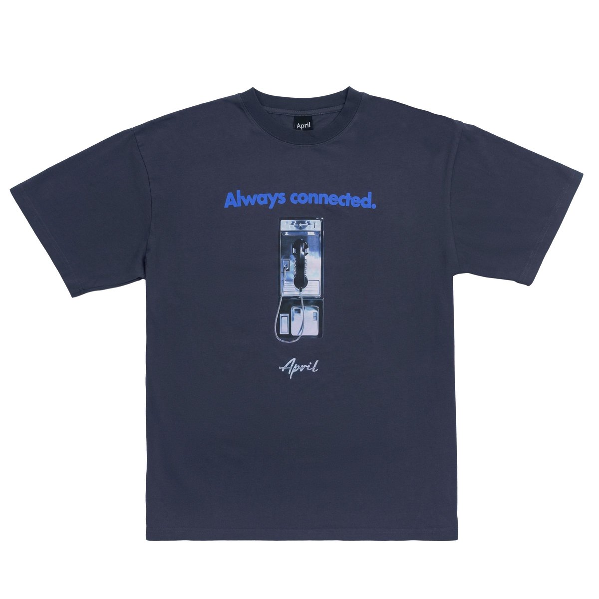 APRIL - ALWAYS CONNECTED TEE - NAVY | BG SKATESHOP