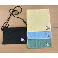 【アクティブ派のセット販売】サコッシュ&刺繍タオル