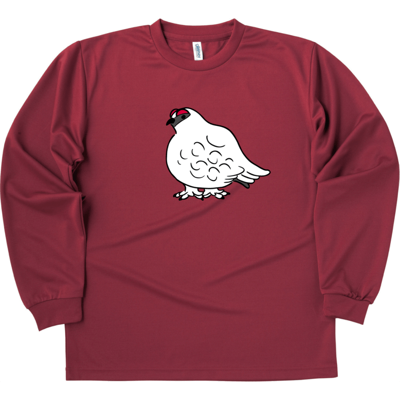 予約販売】「かわいいライチョウ」ドライ長袖Tシャツ／全10色 | まい