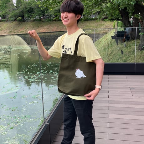 まいたびⓇオリジナル「ライチョウ」トートバッグ／全５色