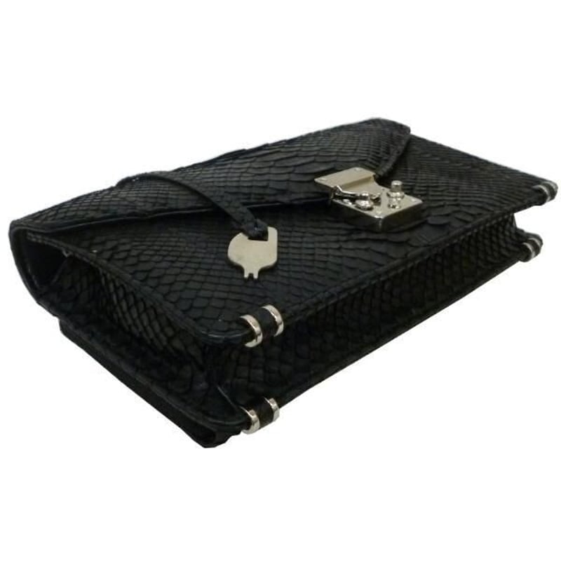 パイソン バッグ 蛇革Miniセカンドバッグ艶消し I-042 | renbu's STORE