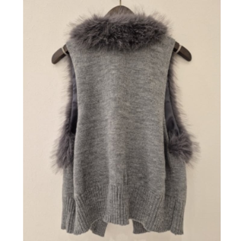 ベルファム京都五条店】［GALENA】］パールボタン ニットコンビ