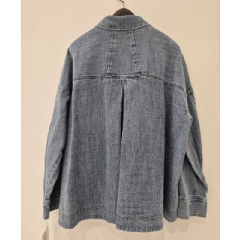 NECESSARY OR UNNECESSARY リネン混　デニムジャケット ベルファム京都五条店】［ayane］リネン混デニムジャケット