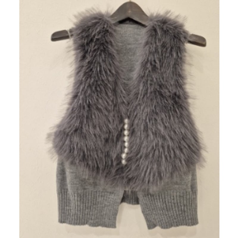 ベルファム京都五条店】［GALENA】］パールボタン ニットコンビ