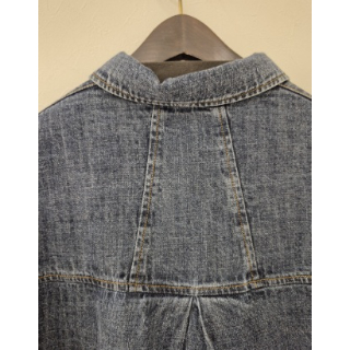 ebure　ショートデニムジャケット リネン混 ベージュ ebure ショートデニムジャケット リネン混 ベージュ ebure