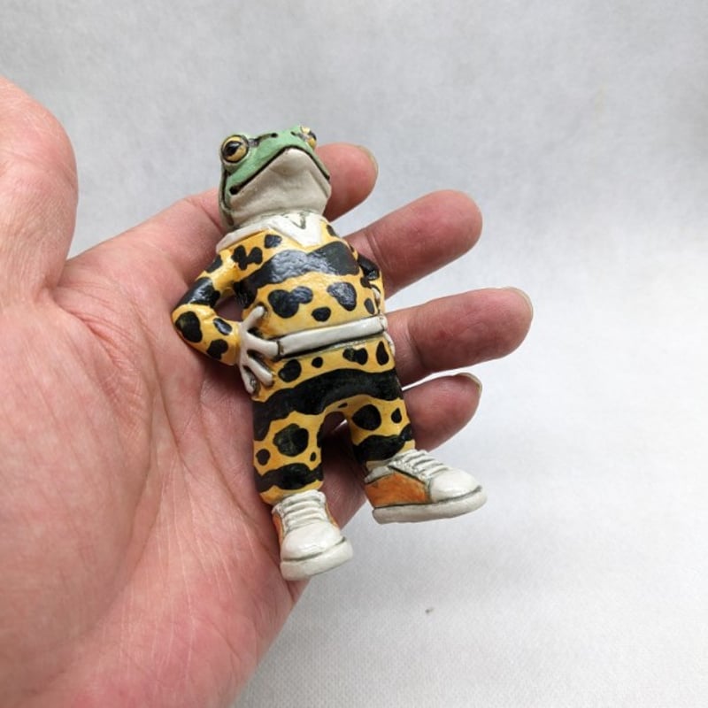 アマガエル置物(ヤドクガエル模様)2 | kitamurakoubou's STORE