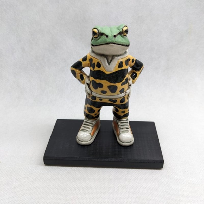 アマガエル 置物 アマガエル置物(ヤドクガエル模様)2 | kitamurakoubou's STORE