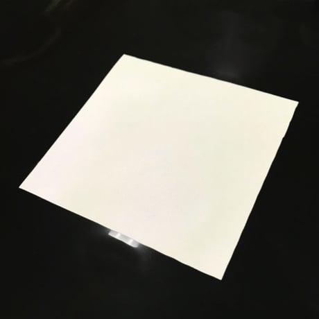 【LIGHT FORCE®︎】オーロラリフレクター生地サンプル 10cm角 ホワイト（透け感あり）
