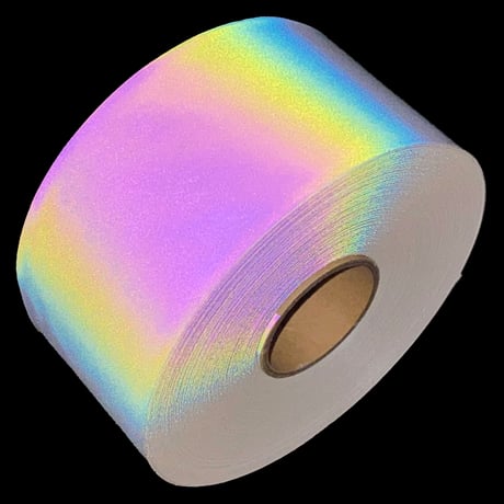 【LIGHT FORCE®︎】オーロラリフレクターテープ 50mm幅 ホワイト（透け感あり）