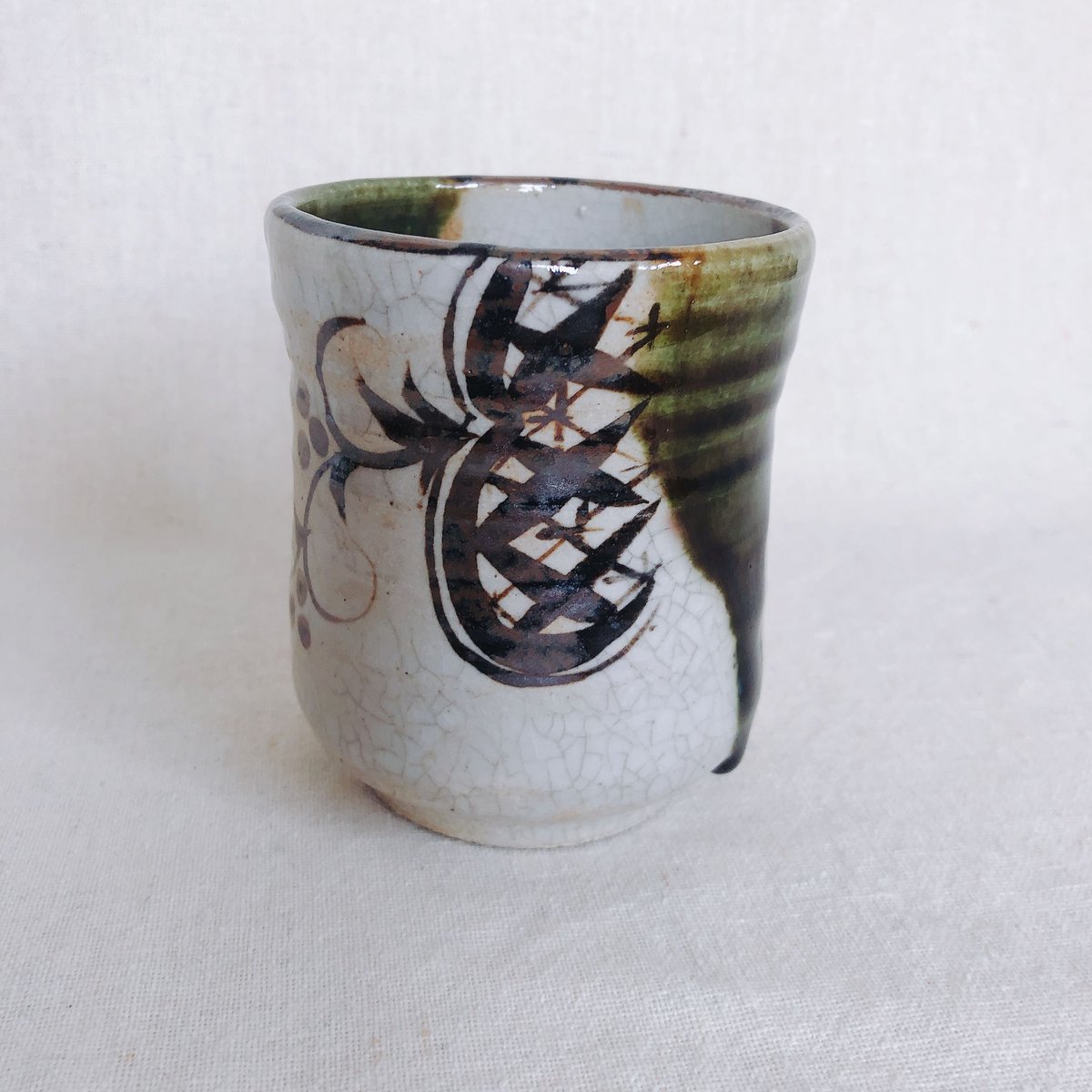 織部お湯呑み/大 | KASEN POTTERY