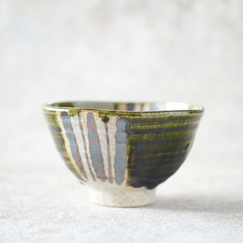 織部六角茶碗 | KASEN POTTERY