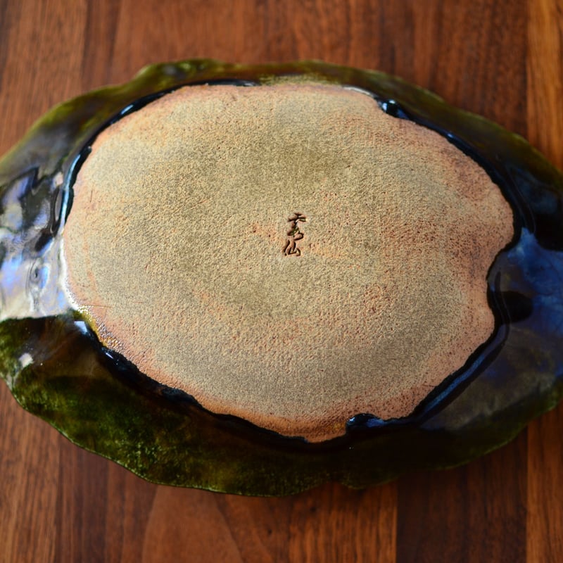 織部面取り楕円鉢 | KASEN POTTERY