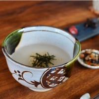お茶漬け碗/織部(蛇篭)