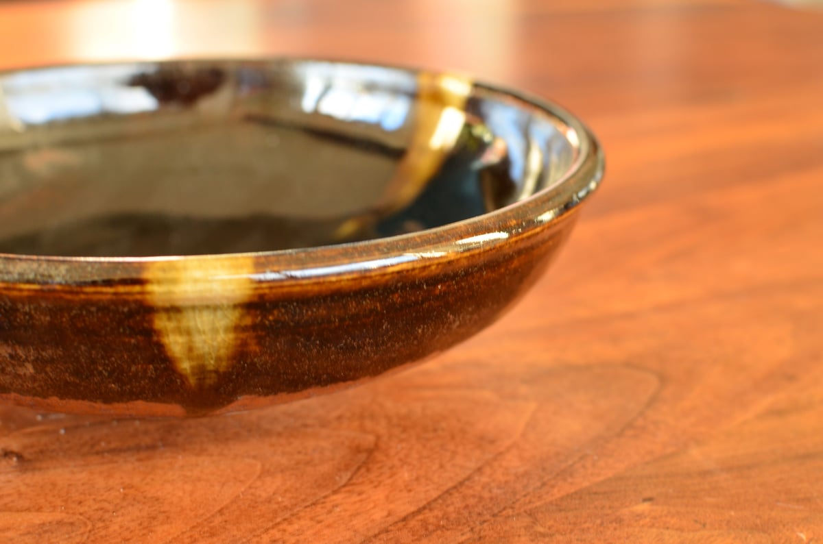 古瀬戸玉縁7寸平鉢 | KASEN POTTERY