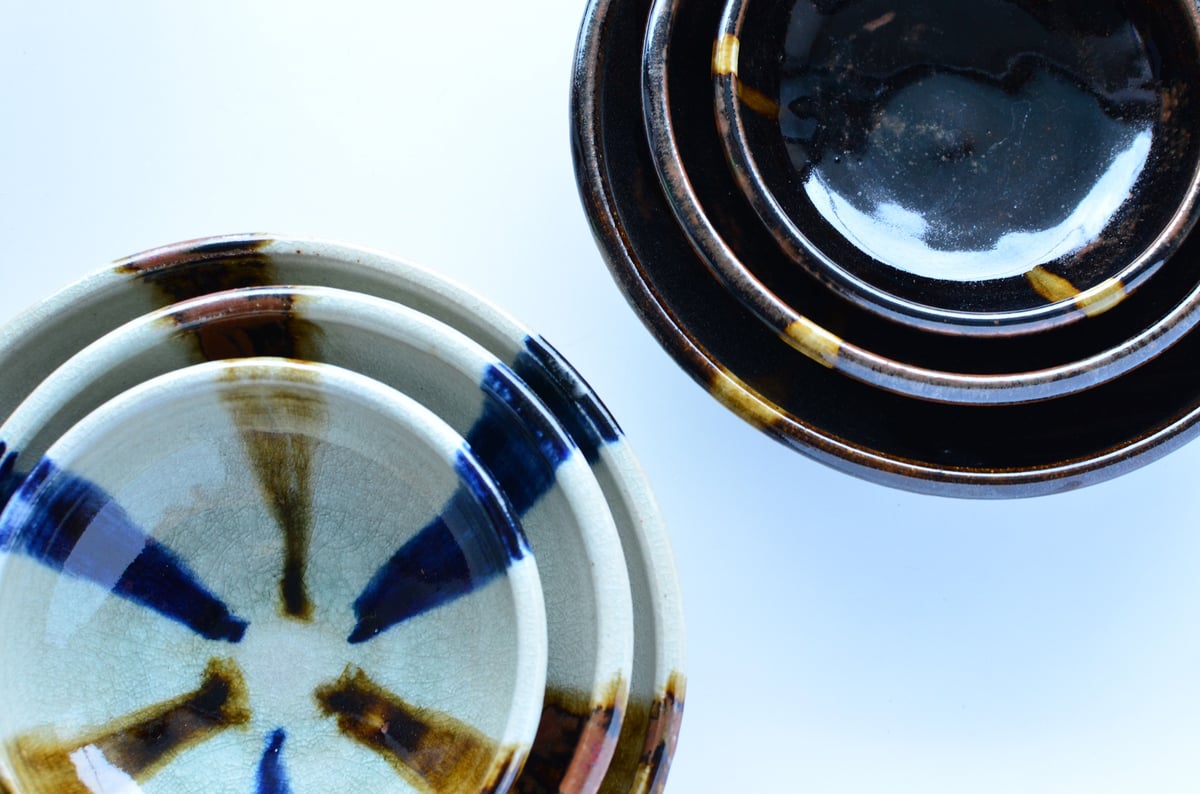 古瀬戸玉縁7寸平鉢 | KASEN POTTERY