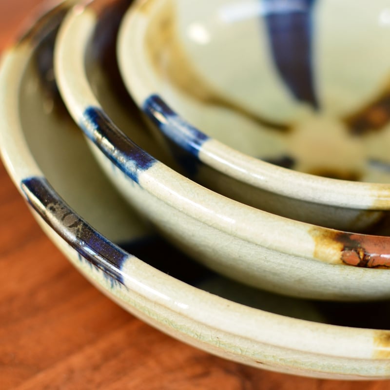 御深井三彩玉縁5寸鉢 | KASEN POTTERY