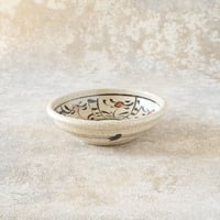 絵瀬戸赤絵玉縁鉢5寸
