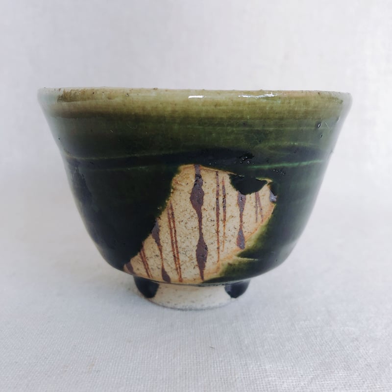 織部面取煎茶湯呑 | KASEN POTTERY