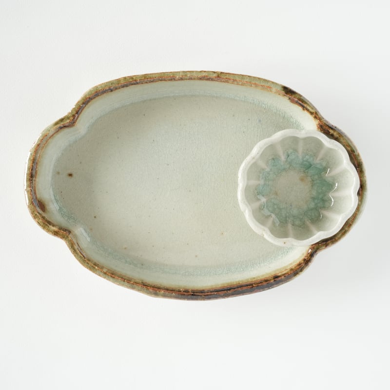 御深井木瓜皿 | KASEN POTTERY
