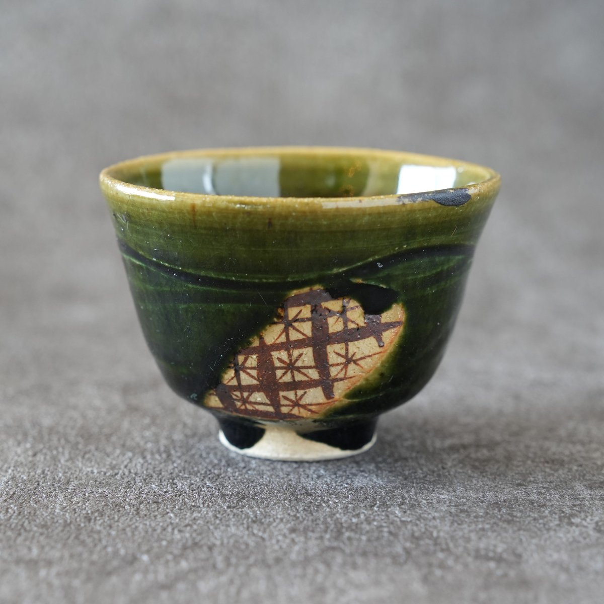 織部面取煎茶湯呑 | KASEN POTTERY