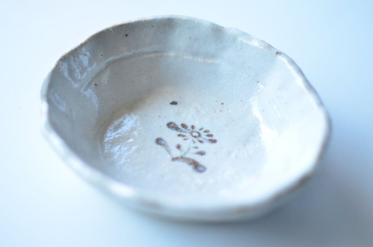 志野/かすみ小花取り皿小鉢 | KASEN POTTERY