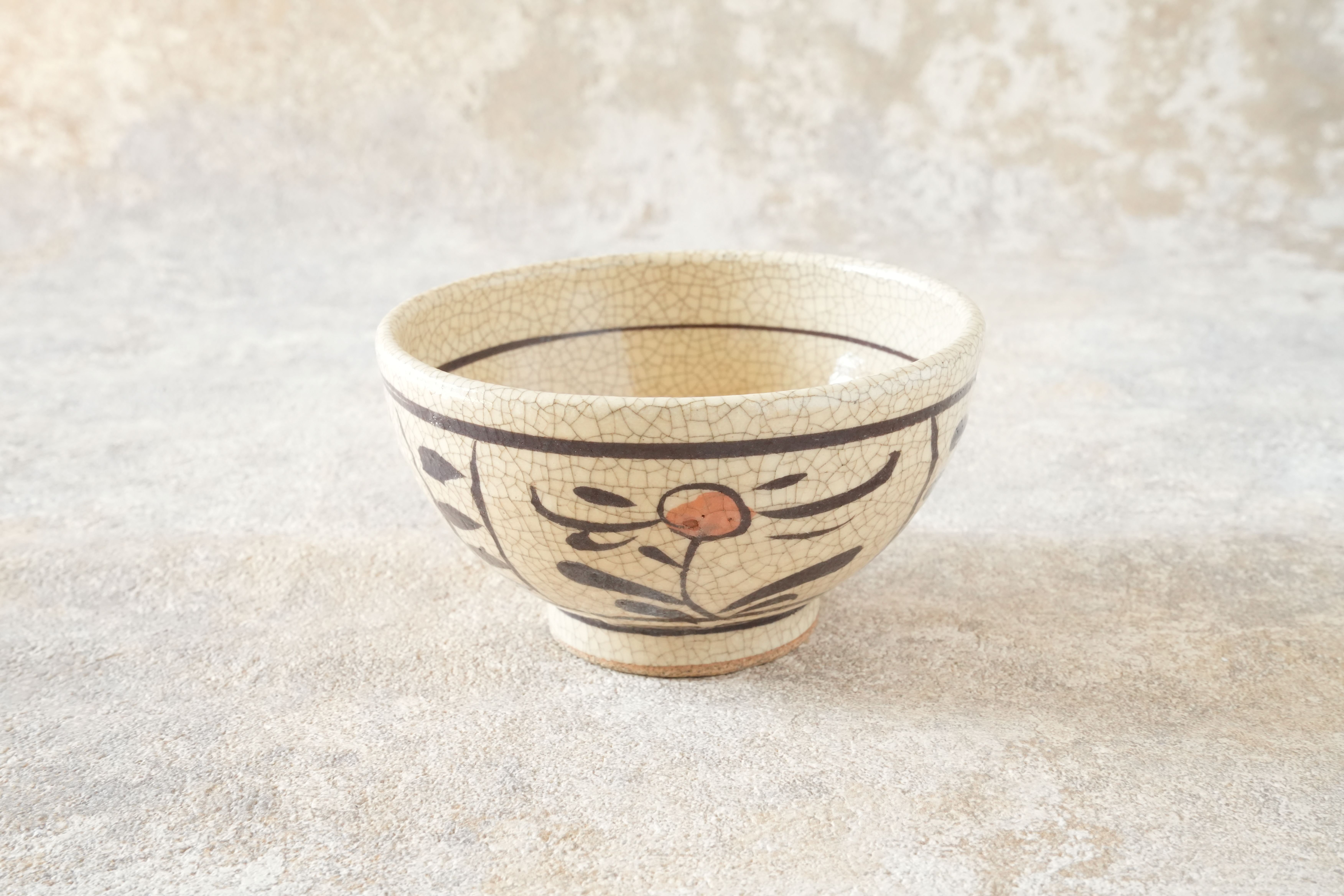 絵瀬戸赤絵飯碗 | KASEN POTTERY