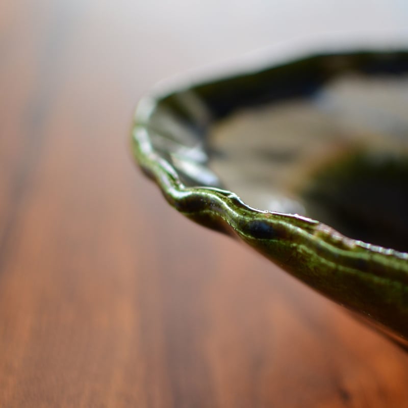 織部面取り楕円鉢 | KASEN POTTERY