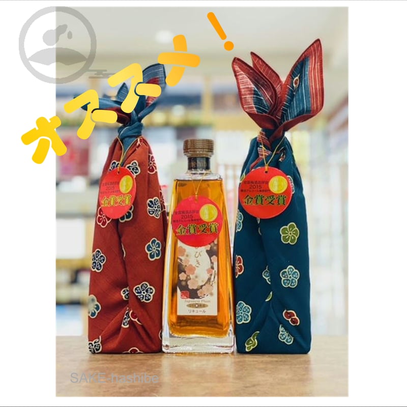 ゆめひびき --樽仕込高級梅酒 (500ml） （風呂敷包み) | SAKE