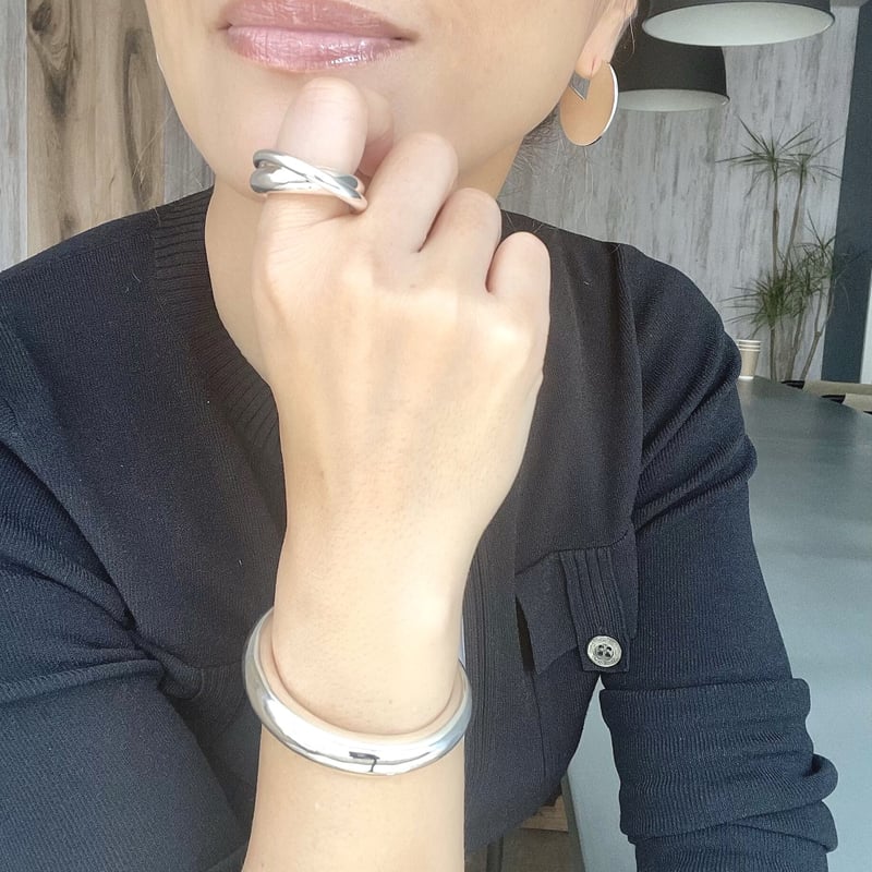 ete シルバー リング ete 指輪 リング 「ロウ」 ダブルライン レディース : ZOZOTOWN