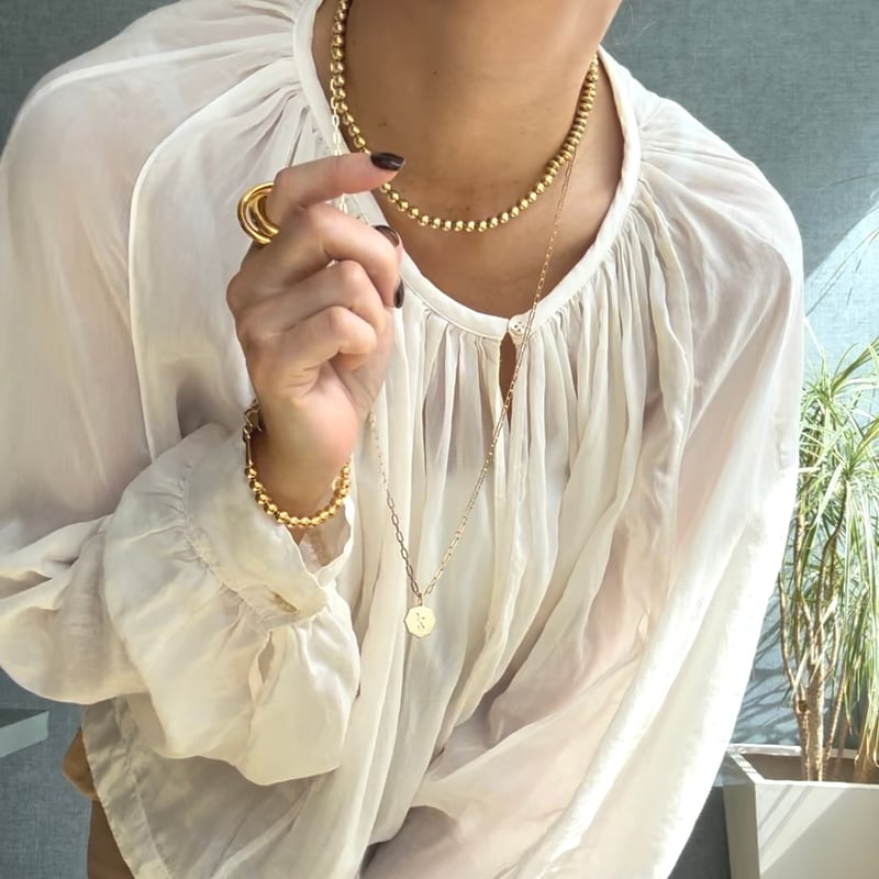 La Soeur イニシャルJ ネックレス ゴールド La Soeur イニシャルJ ネックレス ゴールド