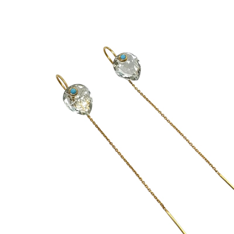 ストーンフックチェーンピアス | La Soeur